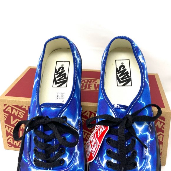 💖MEGA SALE💖VANS Women VN0A5HZS9FT Authentic Lightning Blue Canvas Lase Up - Picture 4 of 10